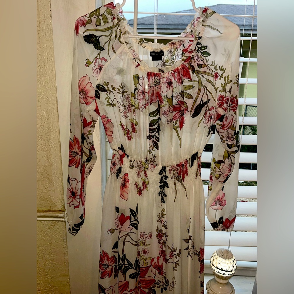 Vintage Coquette long dress with sleeves<3